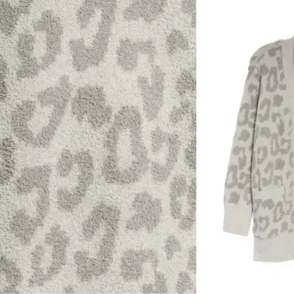 🎉HP🎉New Barefoot Dreams Leopard Cozy Chic
Cardigan Linen/Warm Grey XL🤍 - Picture 9 of 10